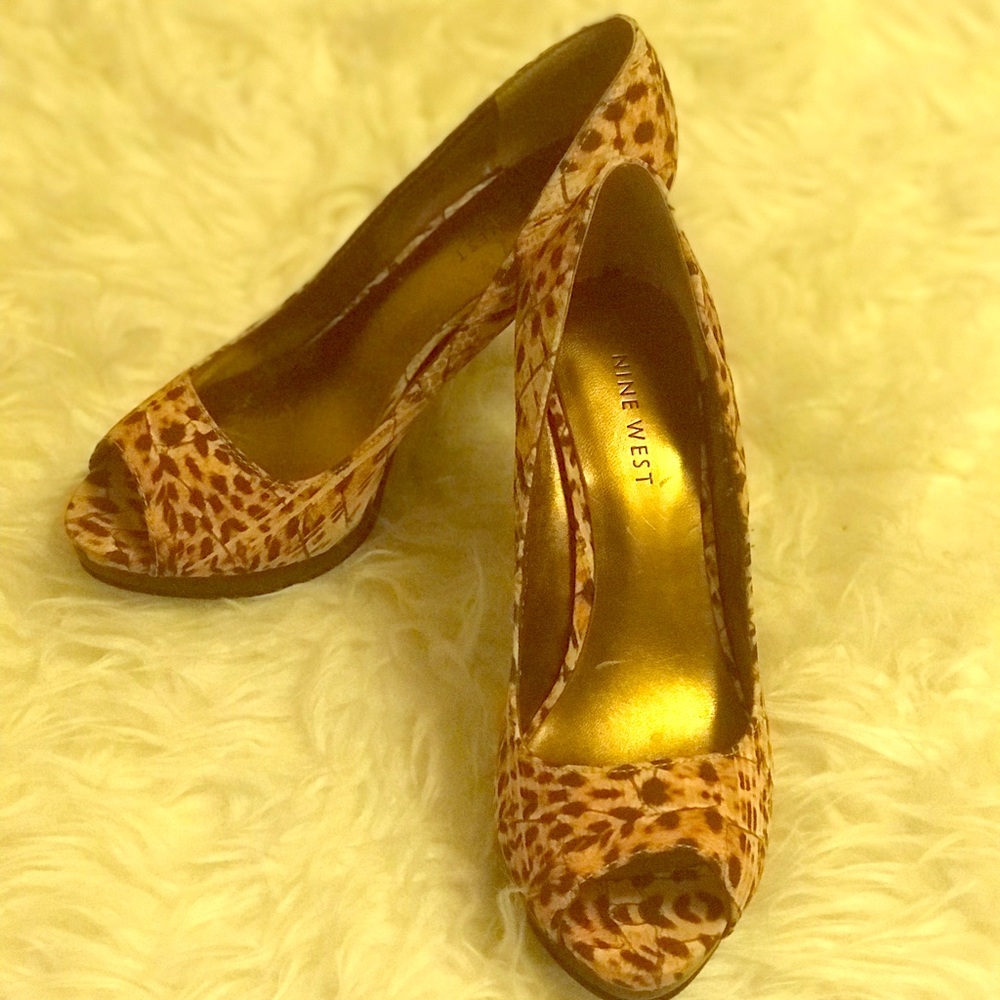 Nine West Cheetah Print Heels